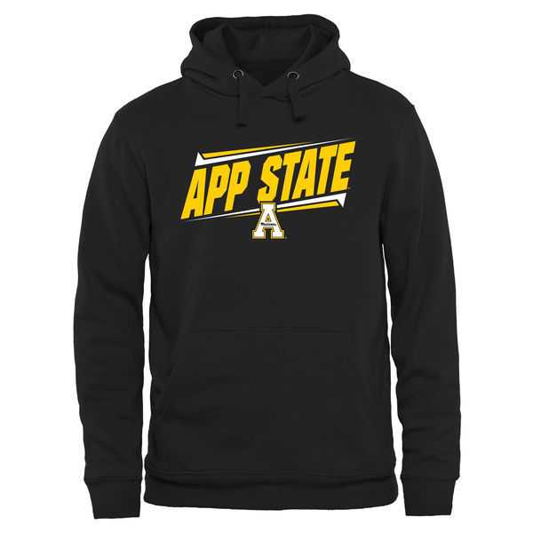 Men's Appalachian State Mountaineers Double Bar Pullover Hoodie - Black,We sell and wholesale Men's Appalachian State Mountaineers Double Bar Pullover Hoodie - Black on line form chian!